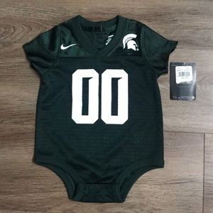 Michigan State baby onesie jersey
